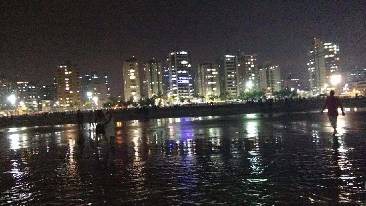 Lindo Apartamento Guilhermina - Edificio Frente Para O Mar Praia Grande  Exteriör bild